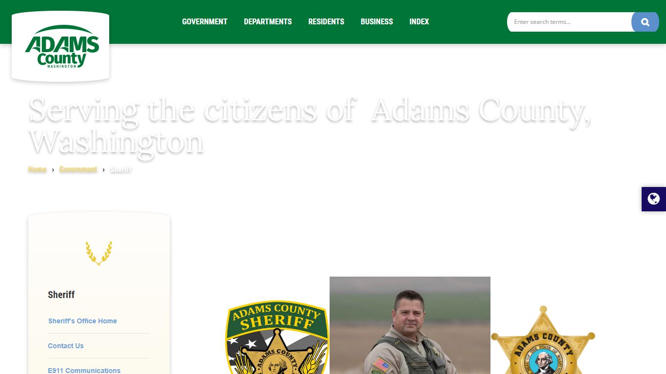 Serving the citizens of Adams County, Washington